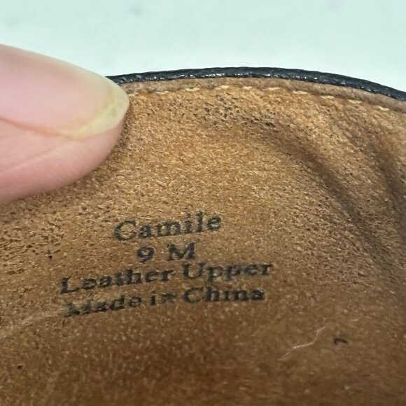 L’Amour Des Pieds CAMILE Leather BALLET Mary Jane FLATS 9M In Black - Picture 10 of 10